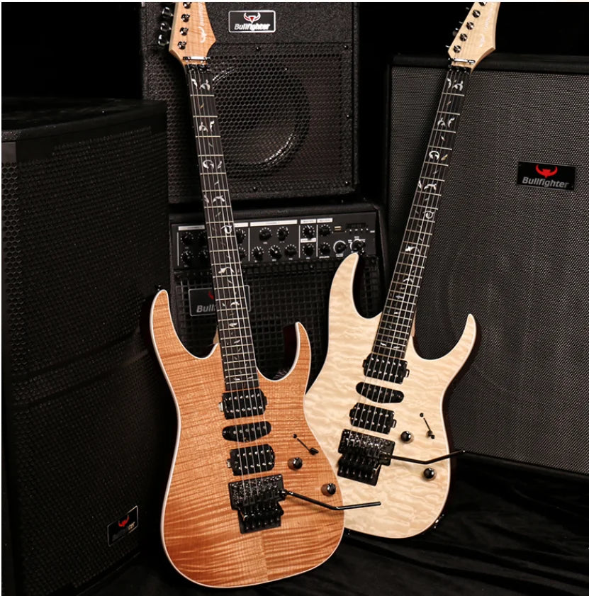Bullfighter B-150 Factory 6 Strings Flamed Maple E-lectric Guitar Stringed Instruments High Level Electrica Guitar