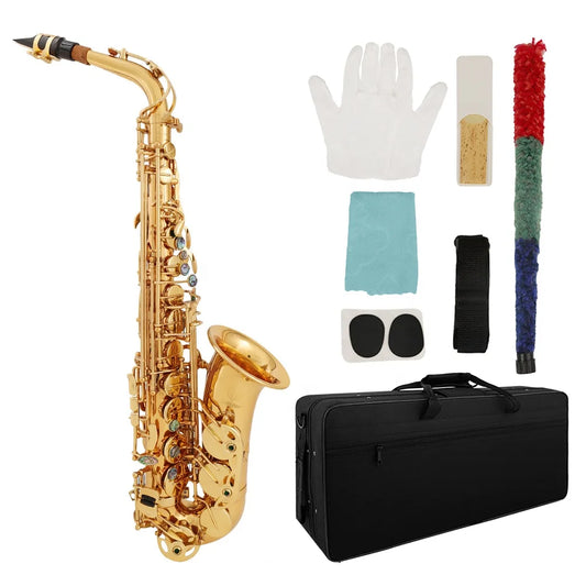 MMOOKA Bullfighter S-10 Gold Lacquer wind Instrument professional Sax Bb pad Alto Saxophone melody selme saxophone with case