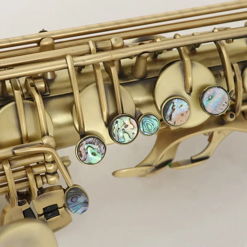 MMOOKA Bullfighter S-60 Vintage Bronze Gold Lacquer wind Instrument professional Sax Bb pad Tenor Saxophone melody selme saxophone cas