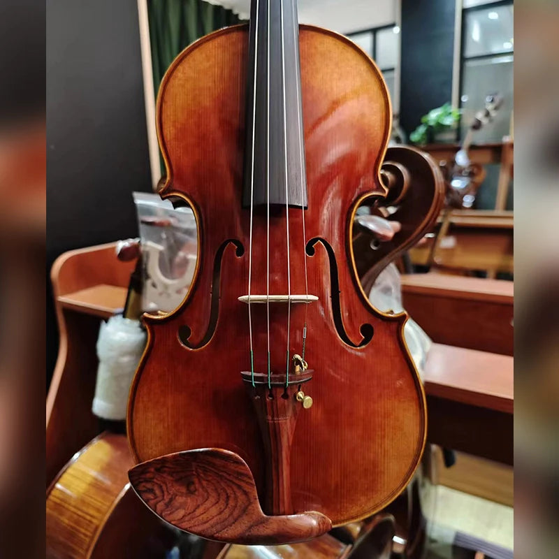 MMOOKA CHRISTINA Professional Violin S800 NEW Model One-piece Fine Flame Maple Back Rosewood Fittings European Premium Spruce 4/4 Size