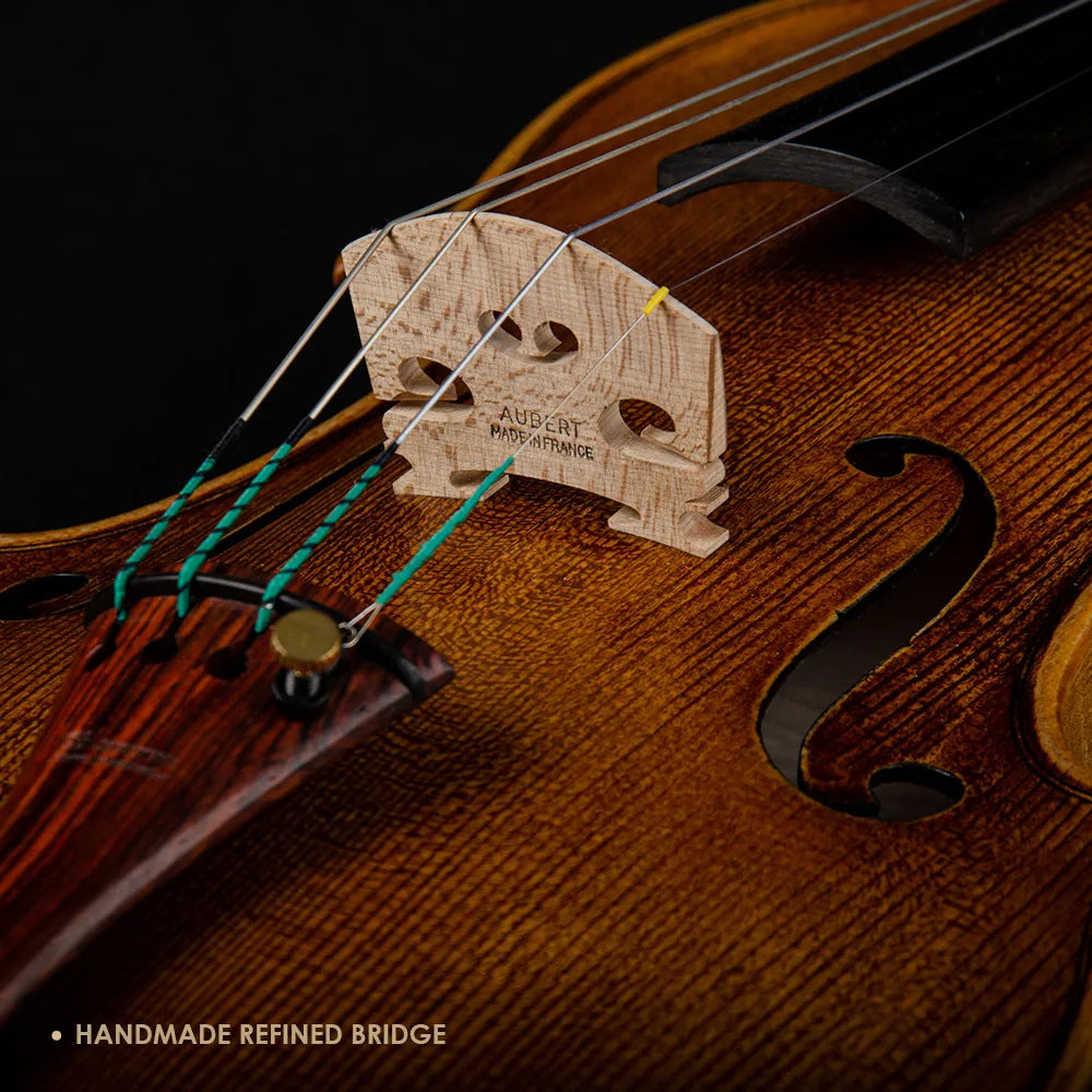 MMOOKA CHRISTINA Professional Violin S800 NEW Model One-piece Fine Flame Maple Back Rosewood Fittings European Premium Spruce 4/4 Size