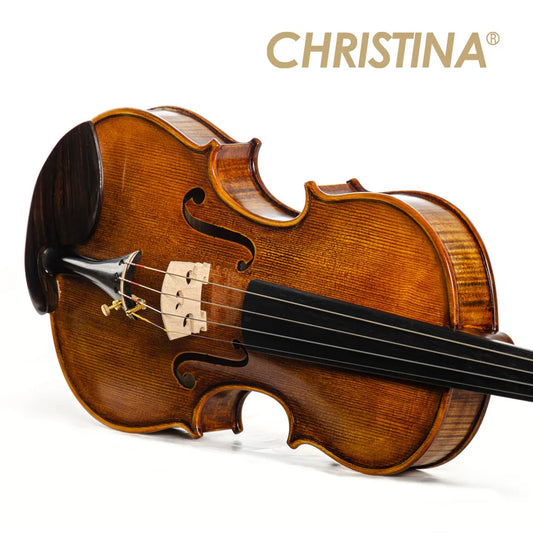 CHRISTINA Violin for Professional New Model V11 4/4 Size High-quality Spruce One-piece Fine Flame Maple with Ebony Fittings