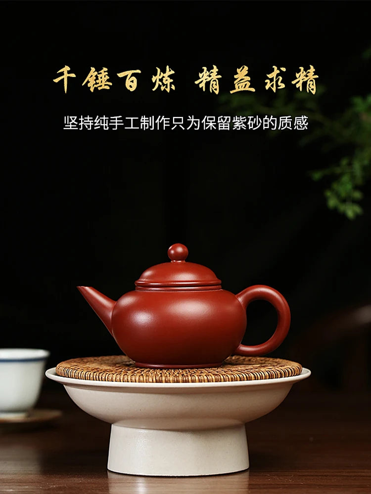 CL Original Mine Yixing Dahongpao Horizontal Purple Sand Famous Master Pure Handmade High End Tea Pot Gift Box