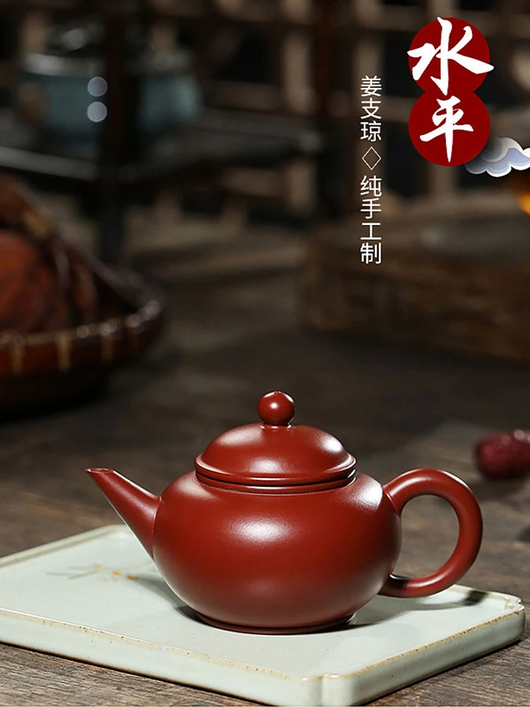 CL Original Mine Yixing Dahongpao Horizontal Purple Sand Famous Master Pure Handmade High End Tea Pot Gift Box