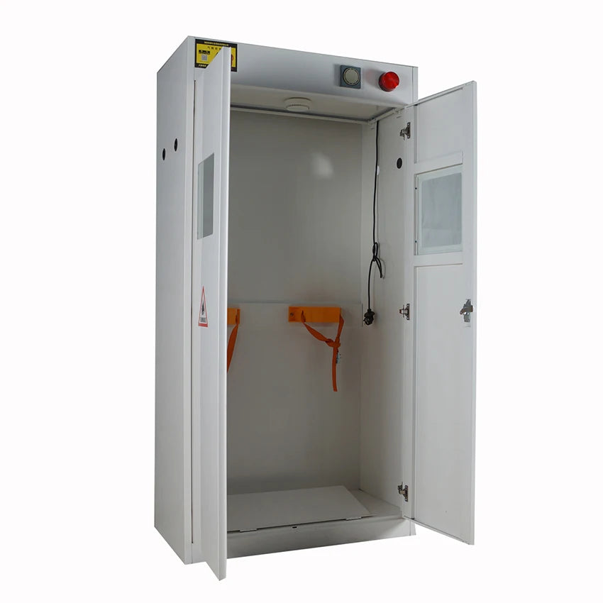 CZ-QP Intelligent Alarm Security System Steel Cylinder Cabinet Double Bottle Gas Cylinder for Security Storage 220V / 40W 190 *