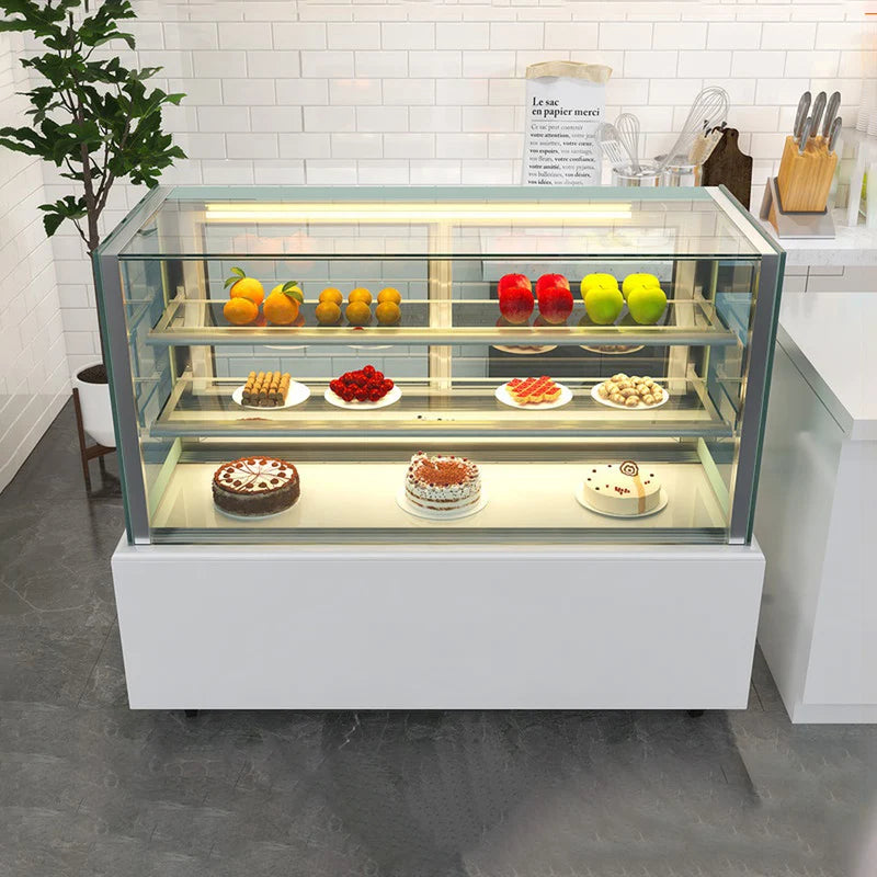 Cake display cabinet, commercial mousse dessert cabinet, western pastry bread cabinet, refrigerated right-angle cooked food and