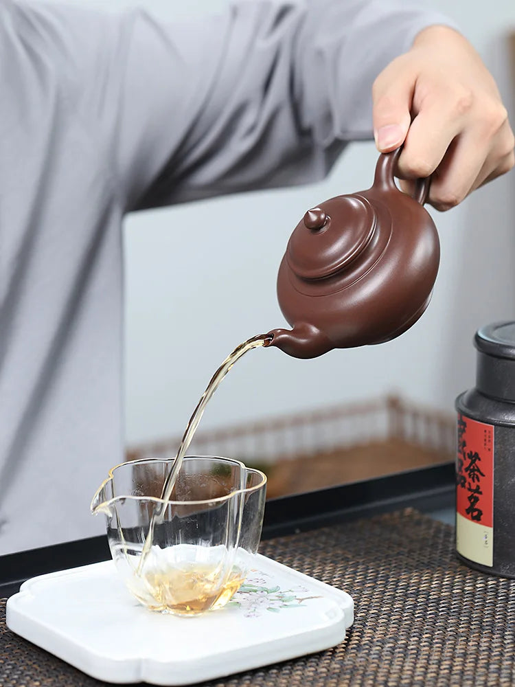 Canghu Tianxia Yixing Purple Clay Pot Pure Handmade Tea Raw Mineral Full High Grade Set