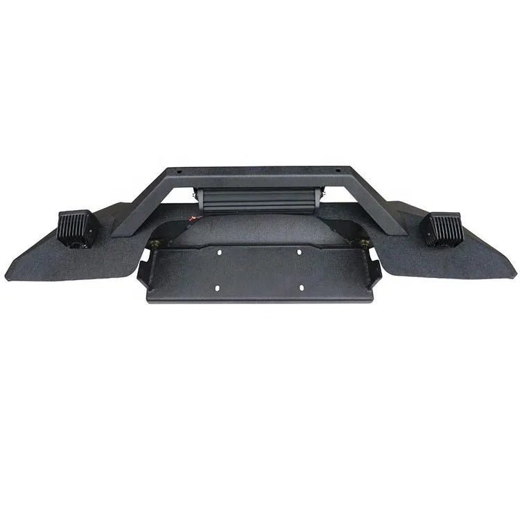 Car Front Bumper Manufacturer for Jeep Wrangler JL Steel Original Car Hole Installation 10 Sets Universal Classic Front Bumper