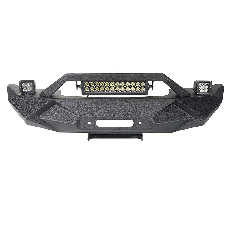 Car Front Bumper Manufacturer for Jeep Wrangler JL Steel Original Car Hole Installation 10 Sets Universal Classic Front Bumper