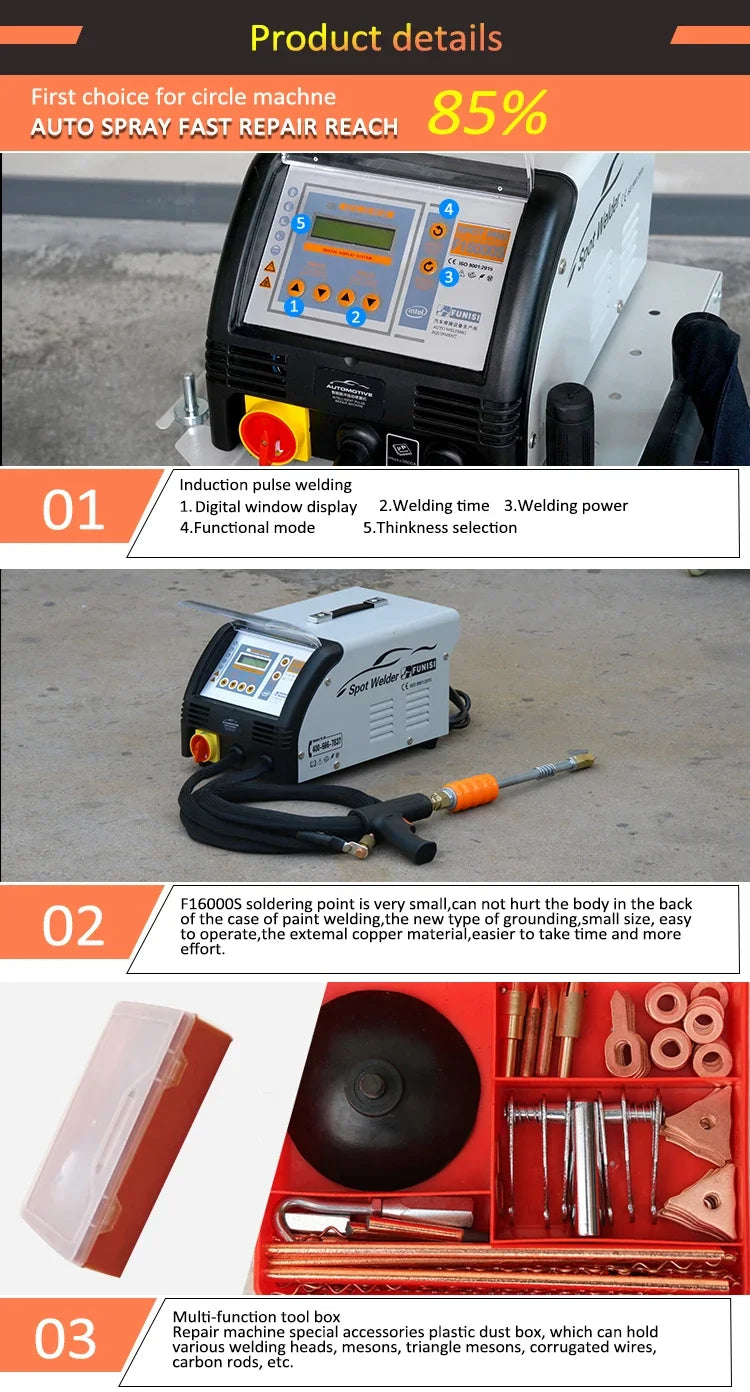 Car Tools kits portable spot welding machine auto dent puller pulling equipment vehicle body repair spot welding machine