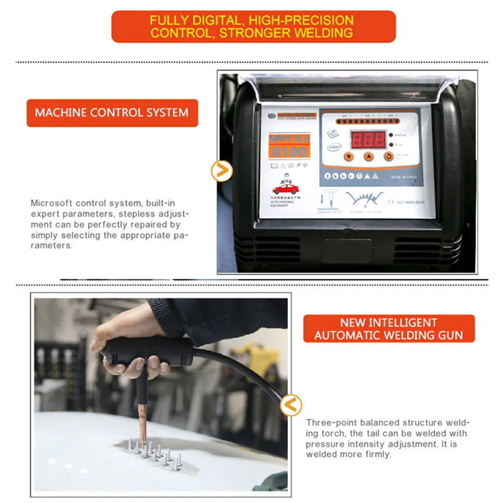 Car repair machine spot welding machine Aluminum iron sheet metal repair tool Auto maintenance equipment Electric welder