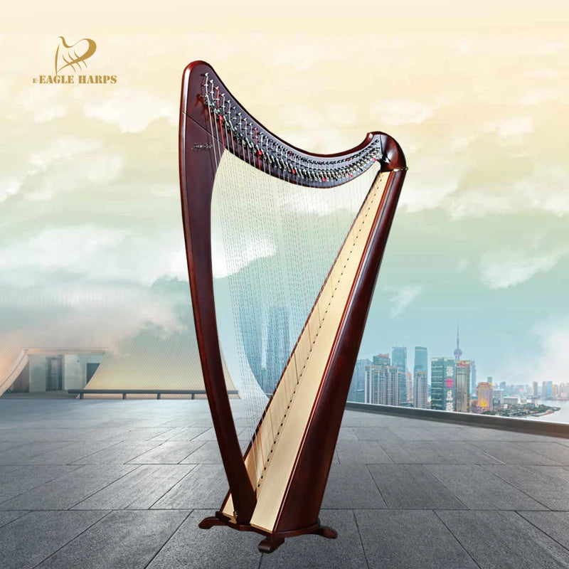 Caroline Instrument E-Eagle Harp Professional Handmade 40 String Handmade Harp