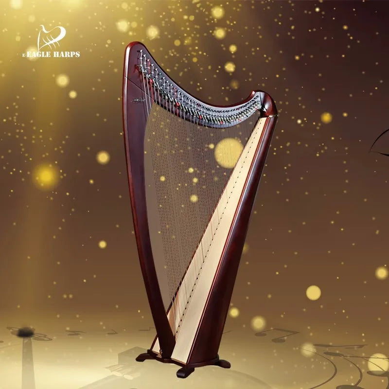 Caroline Instrument E-Eagle Harp Professional Handmade 40 String Handmade Harp