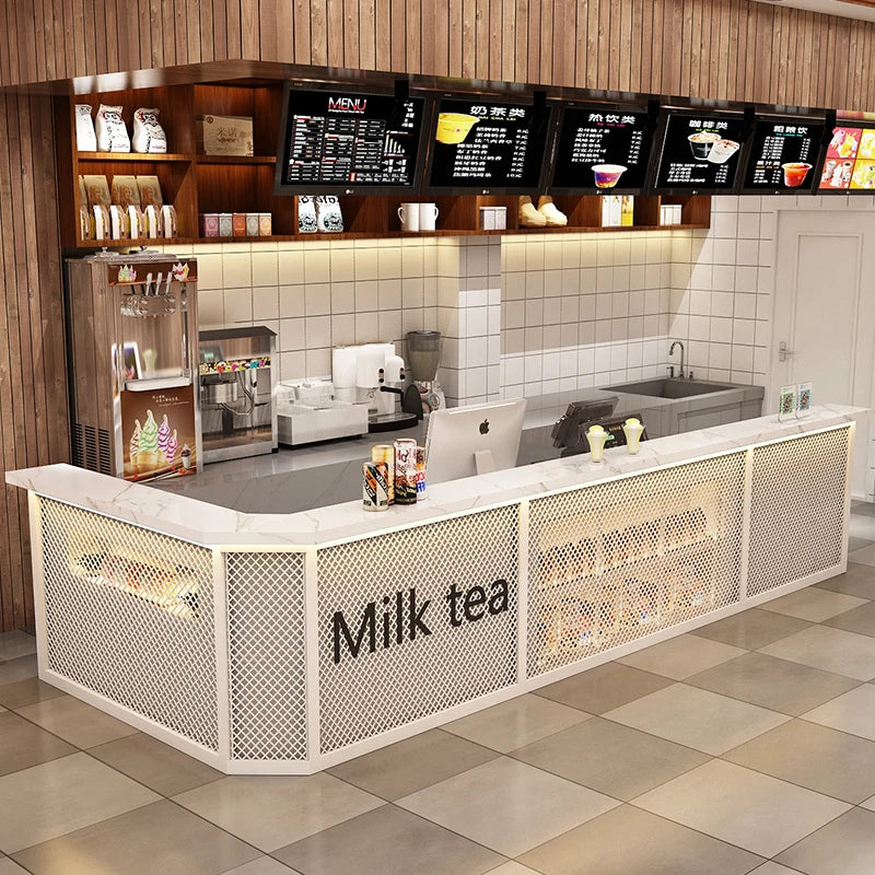 Cashier Simple Modern Beauty Salon Commercial Shop Small Front Desk Reception Desk Clothing Milk Tea Shop Corner Bar