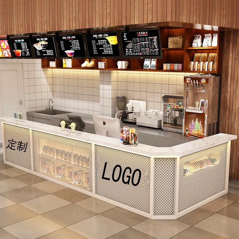 Cashier Simple Modern Beauty Salon Commercial Shop Small Front Desk Reception Desk Clothing Milk Tea Shop Corner Bar