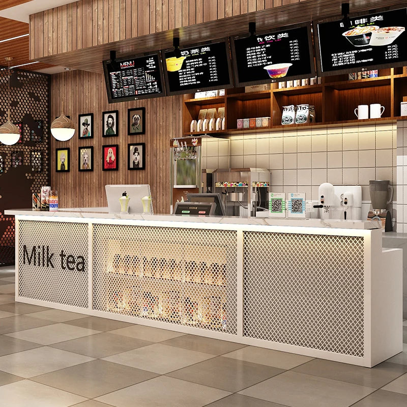 Cashier Simple Modern Beauty Salon Commercial Shop Small Front Desk Reception Desk Clothing Milk Tea Shop Corner Bar