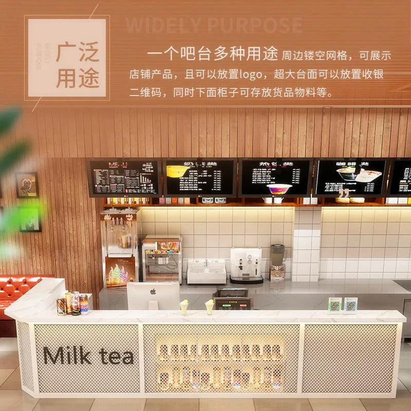 Cashier Simple Modern Beauty Salon Commercial Shop Small Front Desk Reception Desk Clothing Milk Tea Shop Corner Bar