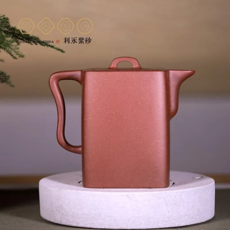 Centennial Liyong Purple Clay Pot Yixing Pure Handmade Famous Raw Ore Bottom Trough Clear Sand Adjustment and Pot Kung Fu Tea Se