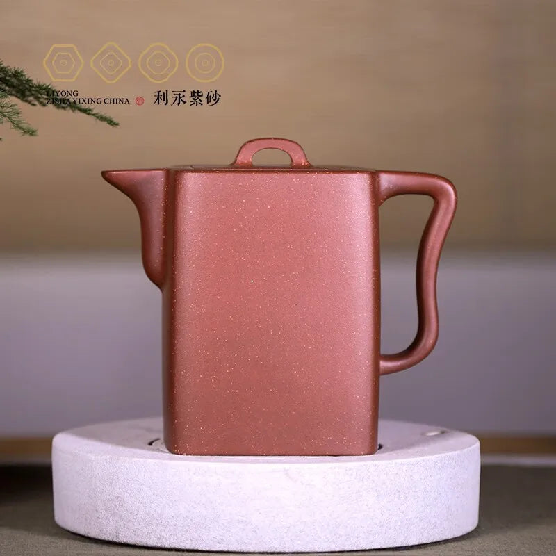 Centennial Liyong Purple Clay Pot Yixing Pure Handmade Famous Raw Ore Bottom Trough Clear Sand Adjustment and Pot Kung Fu Tea Se