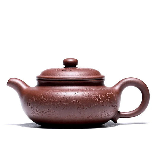 Centennial Liyong Replica Purple Clay Teapot Yixing Famous Pure Handmade Raw Ore Purple Clay Jingzhou Fan Zeng Archaized Pot Kun