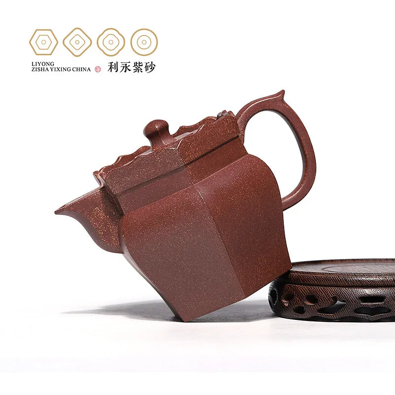 Centennial Liyong Replica Yixing Famous Pure Handmade Purple Clay Pot Raw Ore Purple Clay Sand Adjustment Large Monk Hat Pot Kun