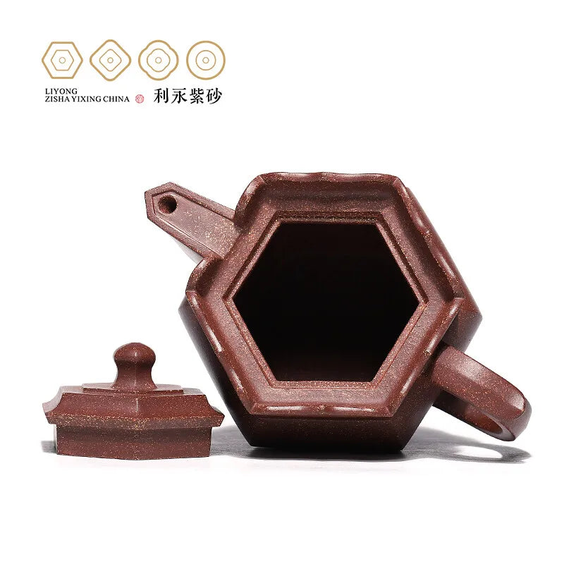 Centennial Liyong Replica Yixing Famous Pure Handmade Purple Clay Pot Raw Ore Purple Clay Sand Adjustment Large Monk Hat Pot Kun