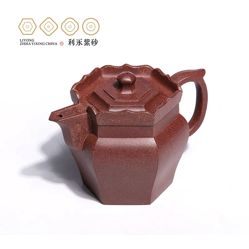 Centennial Liyong Replica Yixing Famous Pure Handmade Purple Clay Pot Raw Ore Purple Clay Sand Adjustment Large Monk Hat Pot Kun