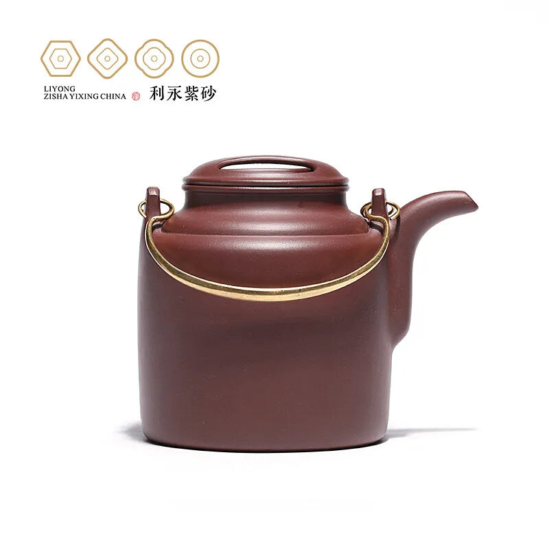 Centennial Liyong [Replica] Yixing Famous Teapot Pure Handmade Kung Fu Tea Set Teapot Raw Ore Purple Clay Clay Tea Pot 490cc Pur
