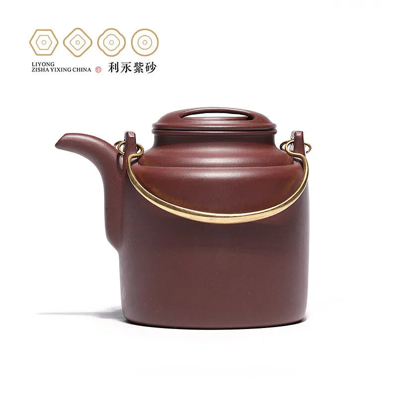 Centennial Liyong [Replica] Yixing Famous Teapot Pure Handmade Kung Fu Tea Set Teapot Raw Ore Purple Clay Clay Tea Pot 490cc Pur