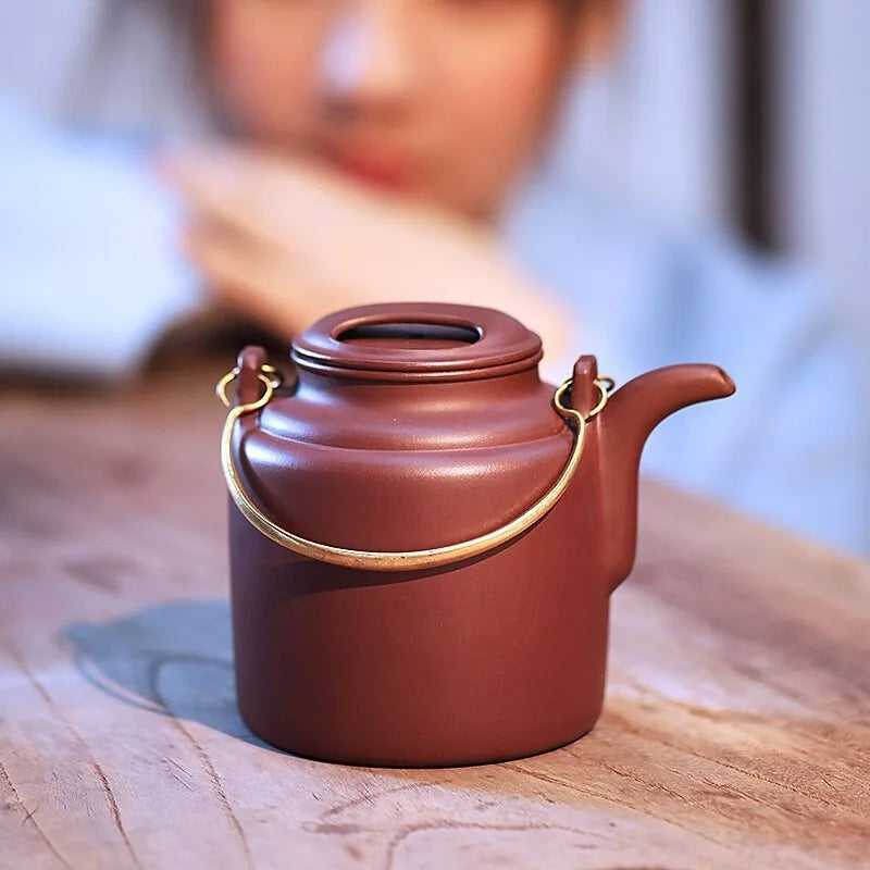 Centennial Liyong [Replica] Yixing Famous Teapot Pure Handmade Kung Fu Tea Set Teapot Raw Ore Purple Clay Clay Tea Pot 490cc Pur