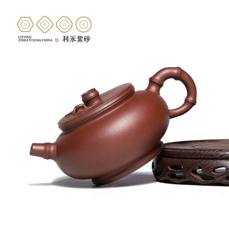 Centennial Liyong Yixing Famous Chen Meihua Pure Handmade Purple Clay Pot Raw Ore Bottom Trough Qing Xiaojun Bamboo Pot Kung Fu