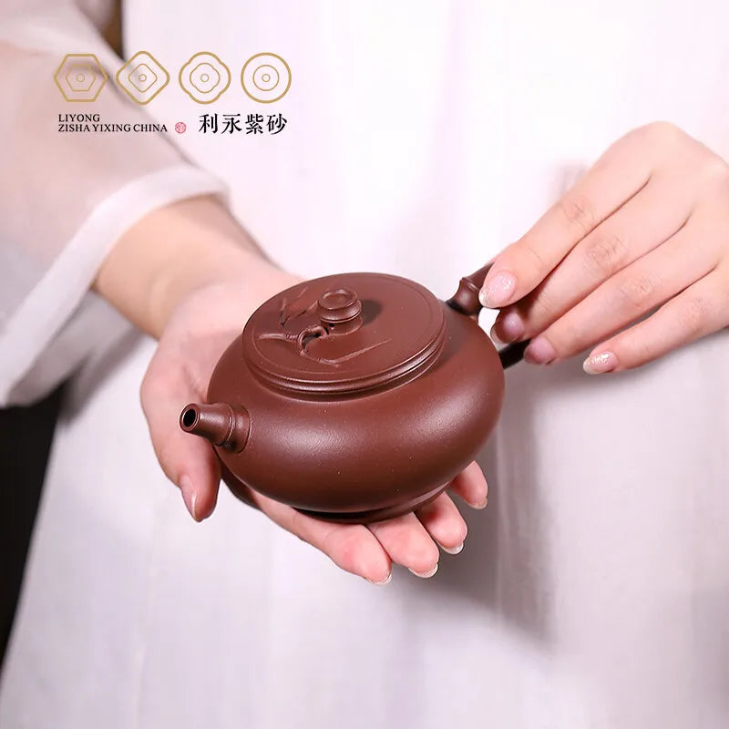 Centennial Liyong Yixing Famous Chen Meihua Pure Handmade Purple Clay Pot Raw Ore Bottom Trough Qing Xiaojun Bamboo Pot Kung Fu