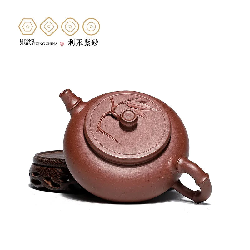 Centennial Liyong Yixing Famous Chen Meihua Pure Handmade Purple Clay Pot Raw Ore Bottom Trough Qing Xiaojun Bamboo Pot Kung Fu