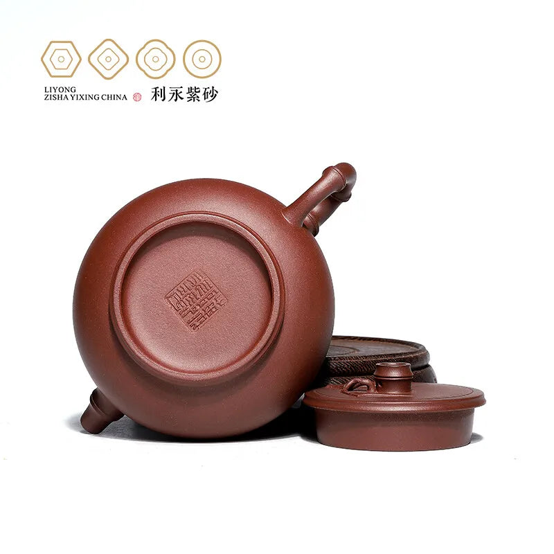 Centennial Liyong Yixing Famous Chen Meihua Pure Handmade Purple Clay Pot Raw Ore Bottom Trough Qing Xiaojun Bamboo Pot Kung Fu