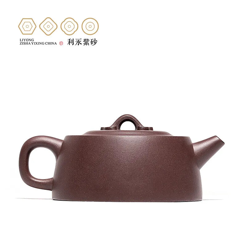 Centennial Liyong Yixing Famous Fan Caiqin Pure Handmade Purple Clay Pot Raw Ore Purple Clay Feihong Yannian Well Pot Kung Fu Te