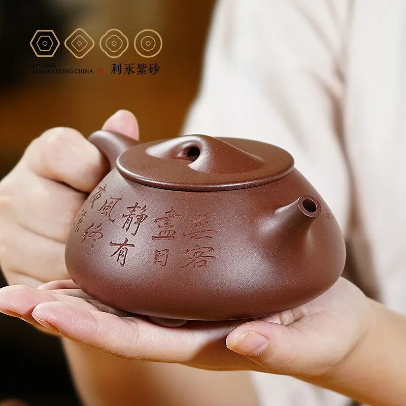 Centennial Liyong Yixing Famous Gu Jingzhou Original Work Mugu Replica Series Collection Handmade Purple Clay Pot Set Gu Jingzho