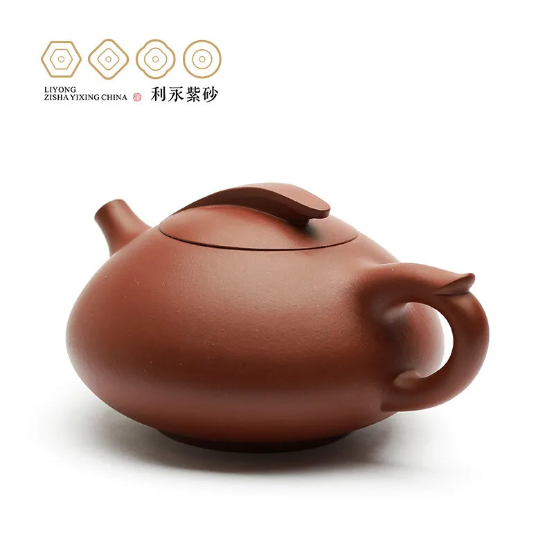 Centennial Liyong Yixing Famous Master Lu Hongwei Pure Handmade Purple Clay Pot Raw Ore Plain Cement Kung Fu Tea Set Teapot Wudu