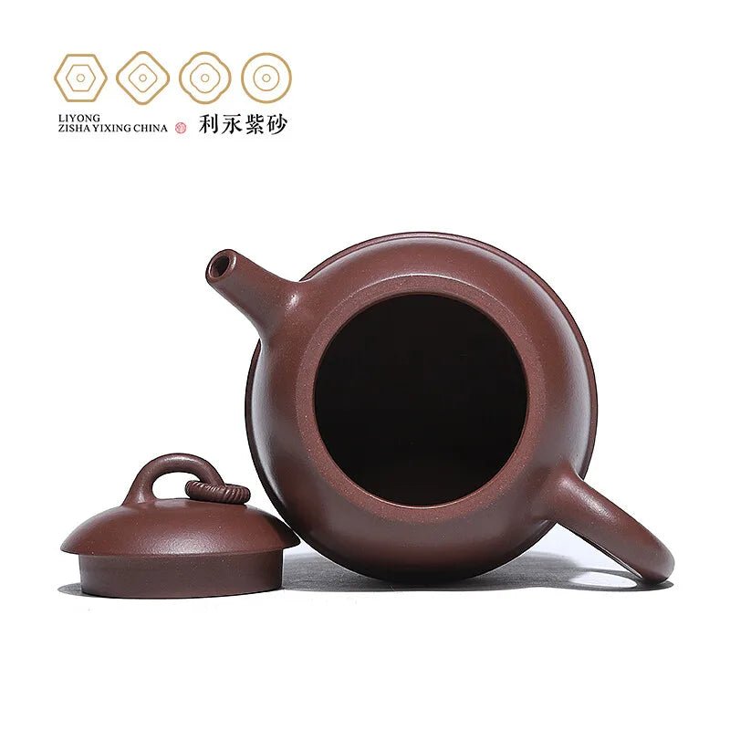 Centennial Liyong Yixing Famous Miao Shufen Pure Handmade Purple Clay Pot Raw Ore Purple Clay String Top Qin Zhong Pot Kung Fu T
