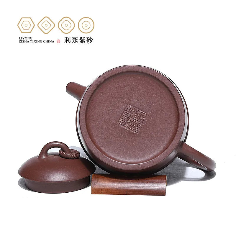 Centennial Liyong Yixing Famous Miao Shufen Pure Handmade Purple Clay Pot Raw Ore Purple Clay String Top Qin Zhong Pot Kung Fu T