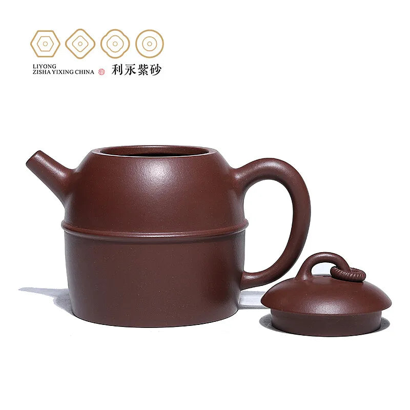 Centennial Liyong Yixing Famous Miao Shufen Pure Handmade Purple Clay Pot Raw Ore Purple Clay String Top Qin Zhong Pot Kung Fu T