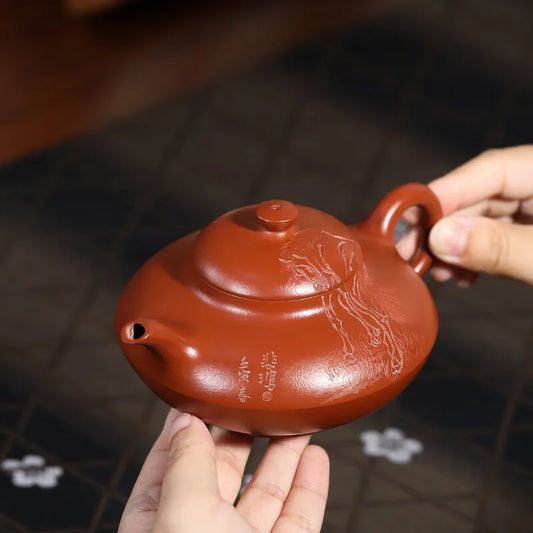 Centennial Liyong Yixing Famous Pure Handmade Purple Clay Pot Original Yixing Clay Hehuan · Looking Back Kung Fu Tea Set Teapot