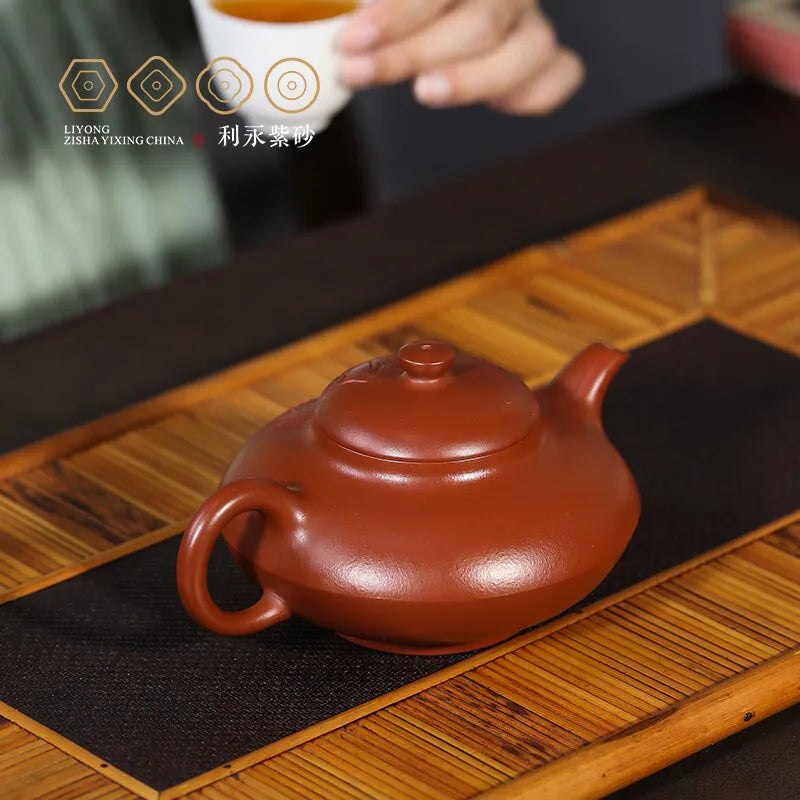 Centennial Liyong Yixing Famous Pure Handmade Purple Clay Pot Original Yixing Clay Hehuan · Looking Back Kung Fu Tea Set Teapot