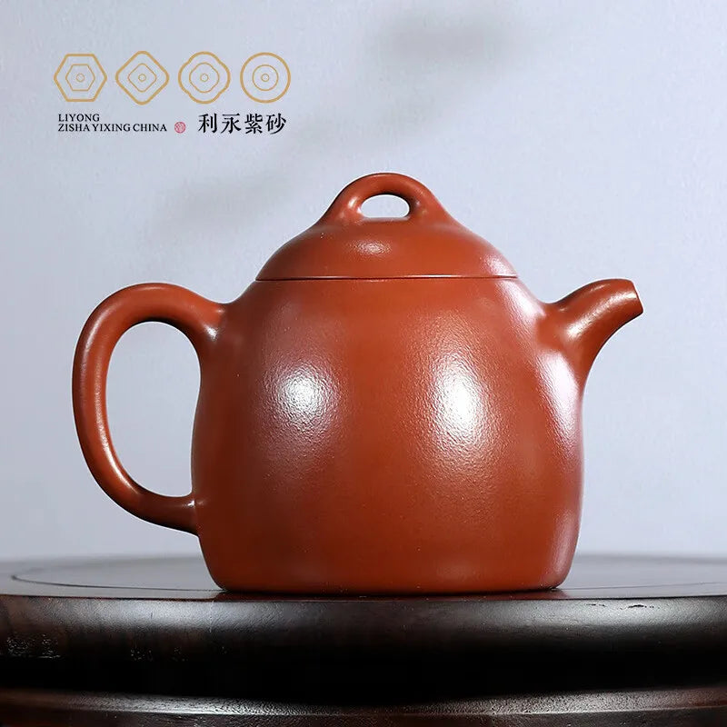 Centennial Liyong Yixing Famous Pure Handmade Purple Clay Pot Original Yixing Clay Qin Quan · Empty Kung Fu Tea Set Teapot 490cc