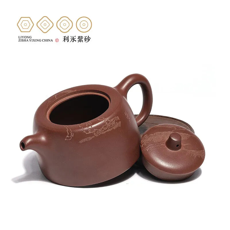 Centennial Liyong Yixing Famous Pure Handmade Purple Clay Pot Raw Ore Bottom Trough Green Well Curb · Gratitude for the Source o