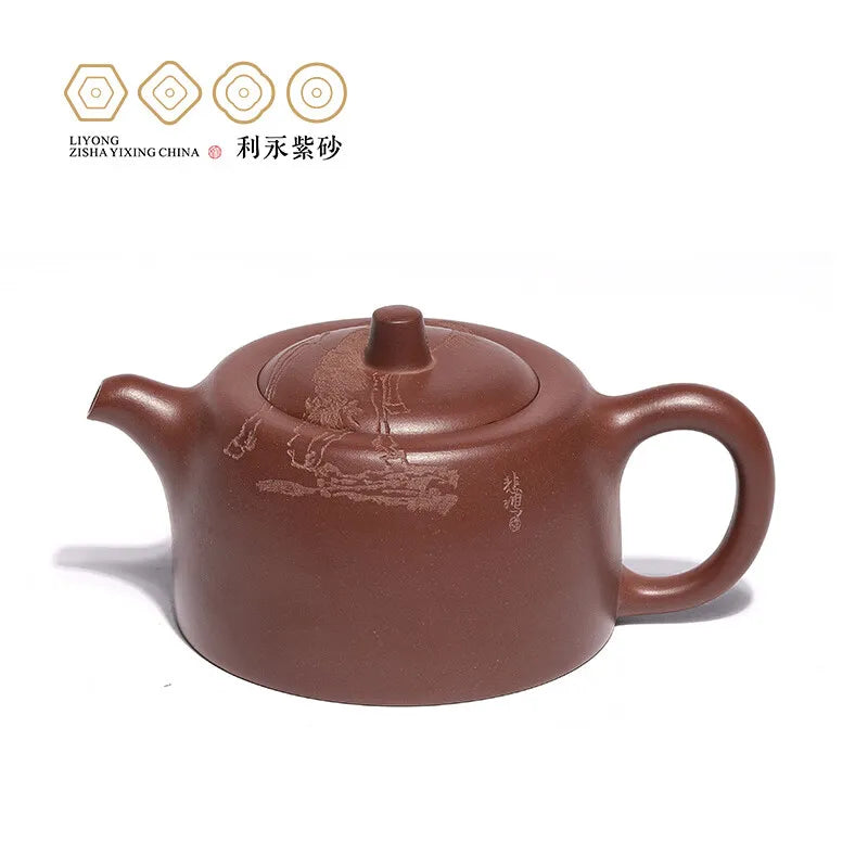 Centennial Liyong Yixing Famous Pure Handmade Purple Clay Pot Raw Ore Bottom Trough Green Well Curb · Gratitude for the Source o