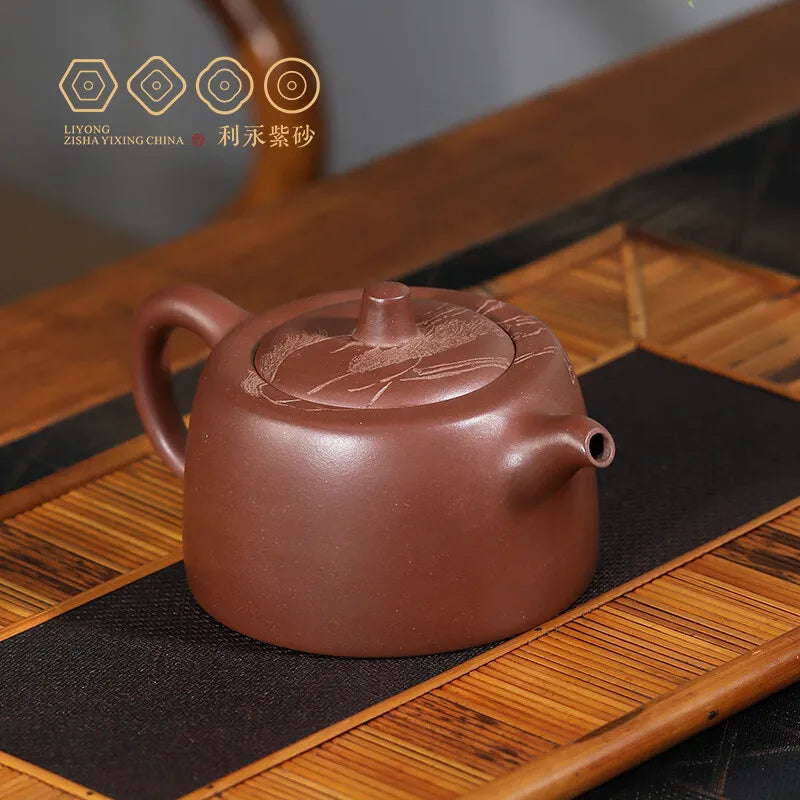 Centennial Liyong Yixing Famous Pure Handmade Purple Clay Pot Raw Ore Bottom Trough Green Well Curb · Gratitude for the Source o