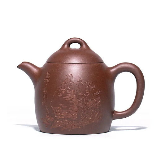 Centennial Liyong Yixing Famous Pure Handmade Purple Clay Pot Raw Ore Purple Clay Han Tang Qin Quan Pot Kung Fu Tea Set Teapot 5