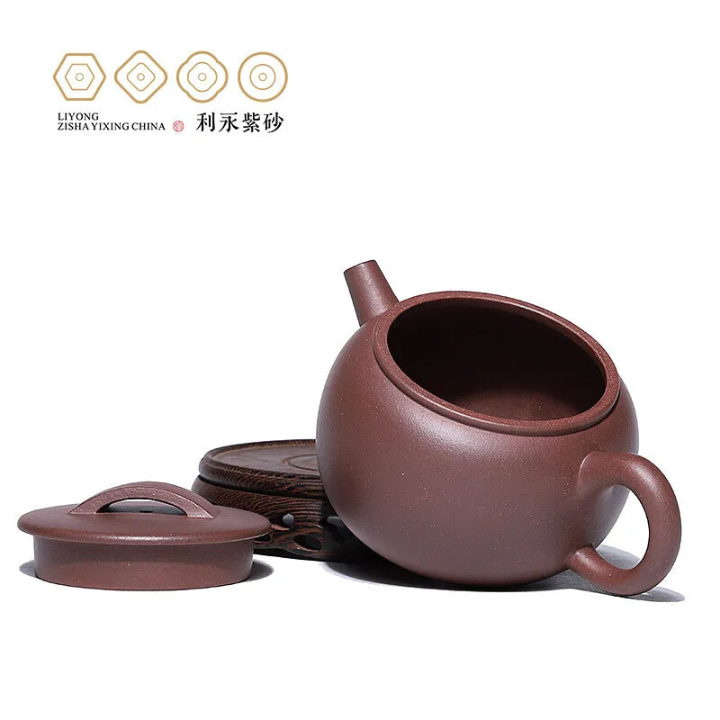 Centennial Liyong Yixing Famous Pure Handmade Purple Clay Pot Storage Wei Zhen Raw Ore Purple Clay Han WA Gu Yun Pot Kung Fu Tea