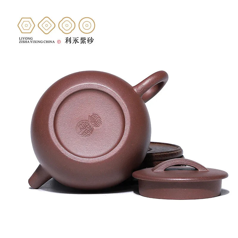 Centennial Liyong Yixing Famous Pure Handmade Purple Clay Pot Storage Wei Zhen Raw Ore Purple Clay Han WA Gu Yun Pot Kung Fu Tea
