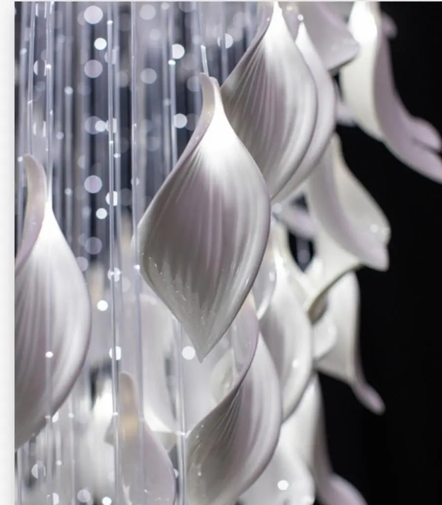 Ceramic Hotel Wedding Dress Shop Hotel Villa Duplex Road Guest Restaurant Bedroom Hall Bedroom Room Chandelier